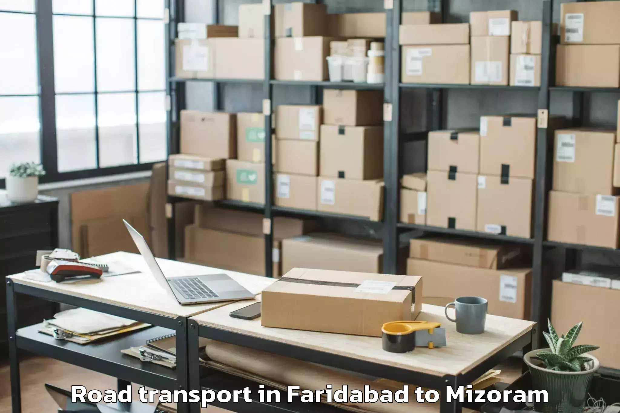 Book Faridabad to Saitlaw Road Transport